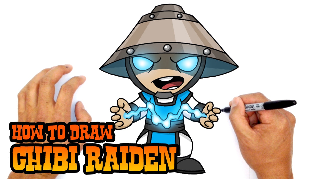 draw project how to characters k Chibi Draw How Raiden Chibi Mortal  Kombat    to